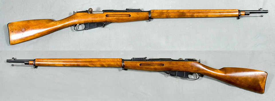 Mosin-Nagant Infantry Rifle Model 1891, Russia. Caliber 7.62x54mmR. From the collections of Armémuseum (Swedish Army Museum), Stockholm, Sweden.