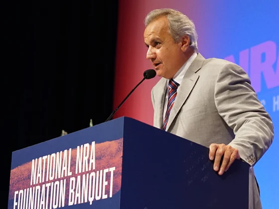 Henry Repeating Arms CEO Anthony Imperato speaking at National NRA Foundation Banquet