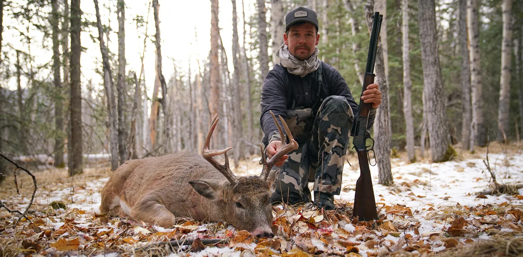 Henry Rifles Iron Sights- freshly killed deer