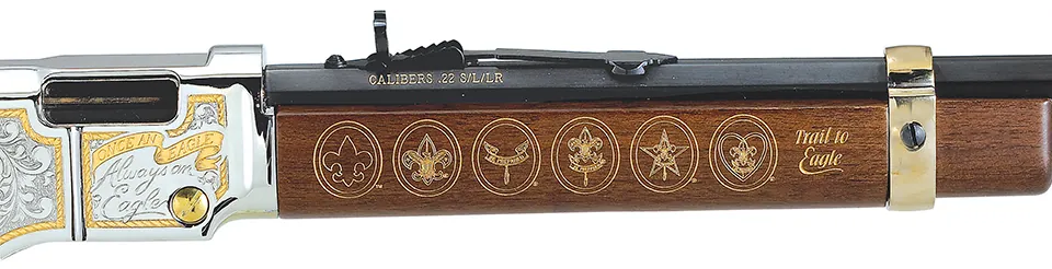 Henry Eagle Scout Rifle- detail of arm