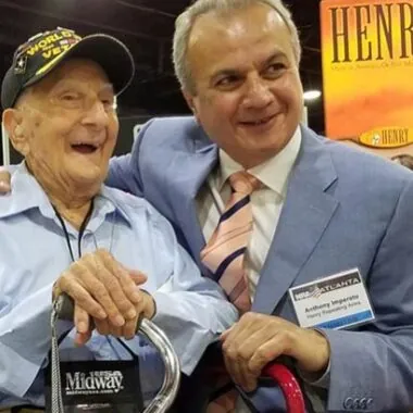 Henry Rifles- Anthony Imperato with veteran customer