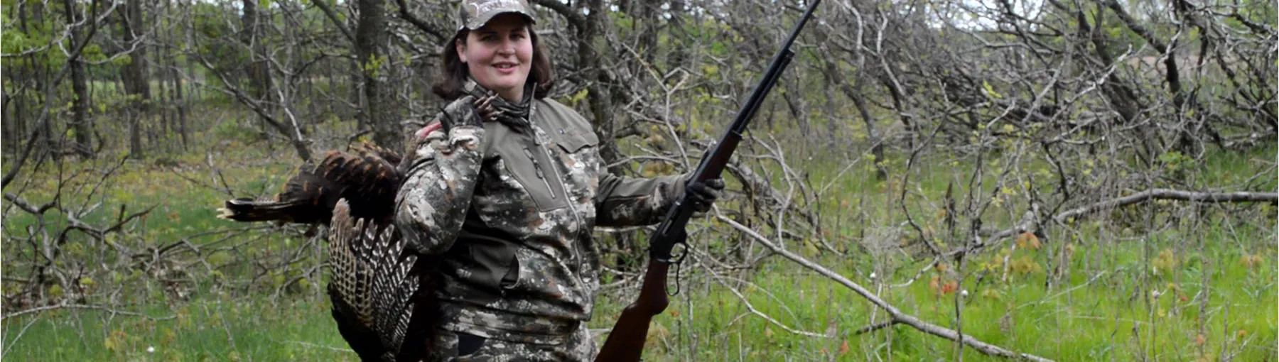 Henry Rifles- Spring Turkeys- Customer photo with turkey