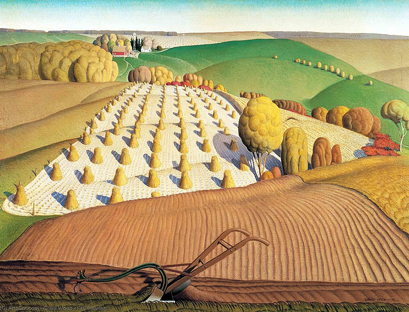 Fall Plowing, Grant Wood