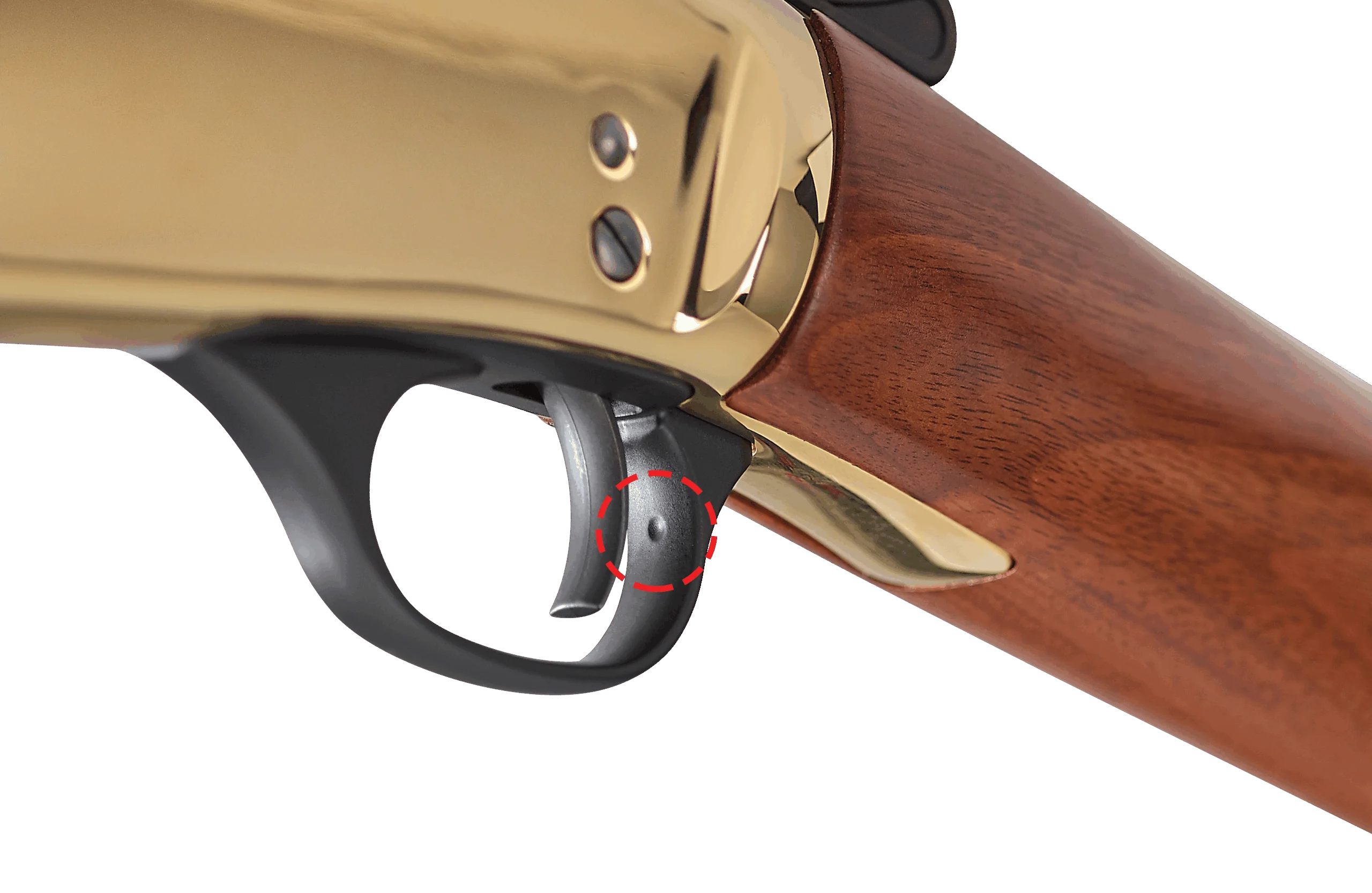 Close-up view of the action and hammer on a Henry single-shot rifle, highlighting the issue that prompted a safety recall and upgrade by the manufacturer