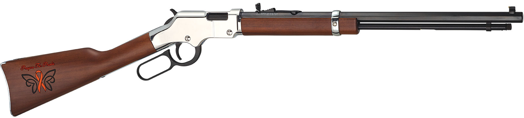 Limited edition Henry Golden Boy Silver lever-action rifle in .22 caliber