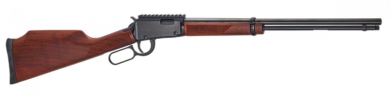 Henry Lever Action Magnum Express rifle against a white background