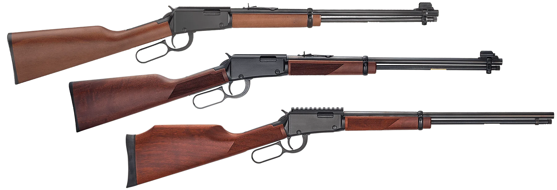 Henry lever-action rifles in 17HMR caliber from the H001 series