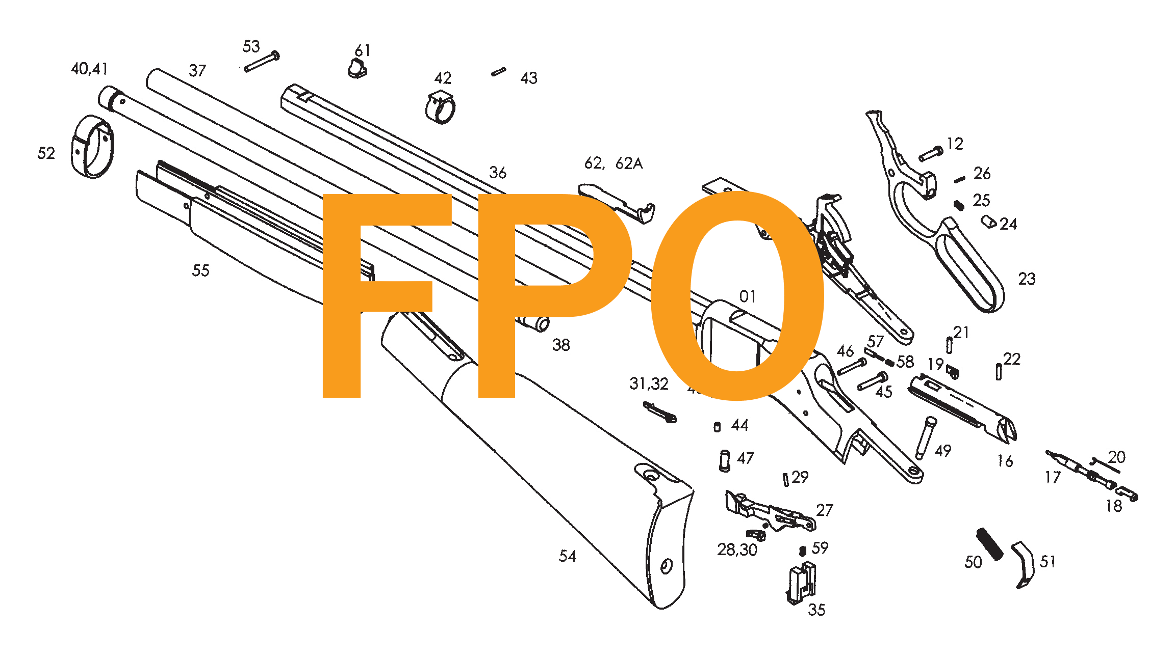 H009 Exploded Parts FPO