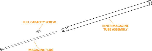 Detailed diagram of Henry Side-Gate Lever Action magazine tube plug assembly