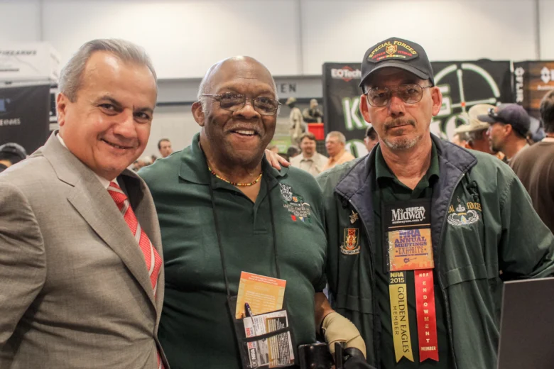 Henry Rifles enthusiasts smiling and posing together at NRA Annual Meeting