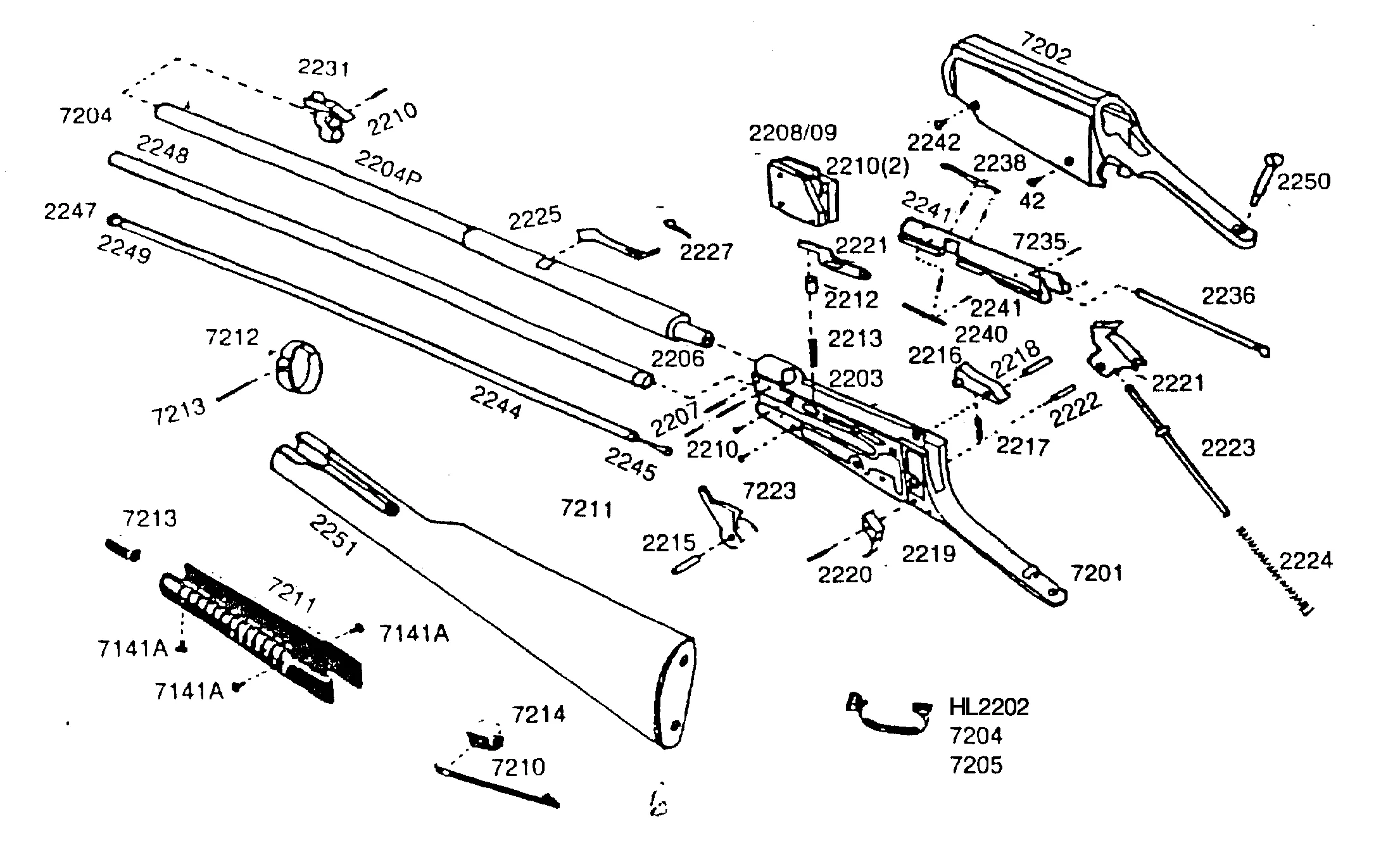 Custom Henry Repeating Arms lever-action rifle with department badge engraved on genuine American walnut stock, designed for law enforcement use