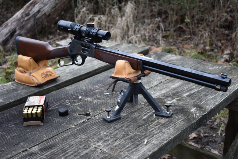 Bushnell scope on Henry rifle.