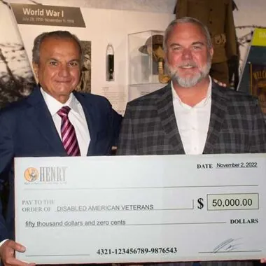 Disabled American Veterans check presentation