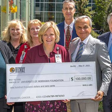 Henry Donates $200,000 to Pediatric Cancer Centers