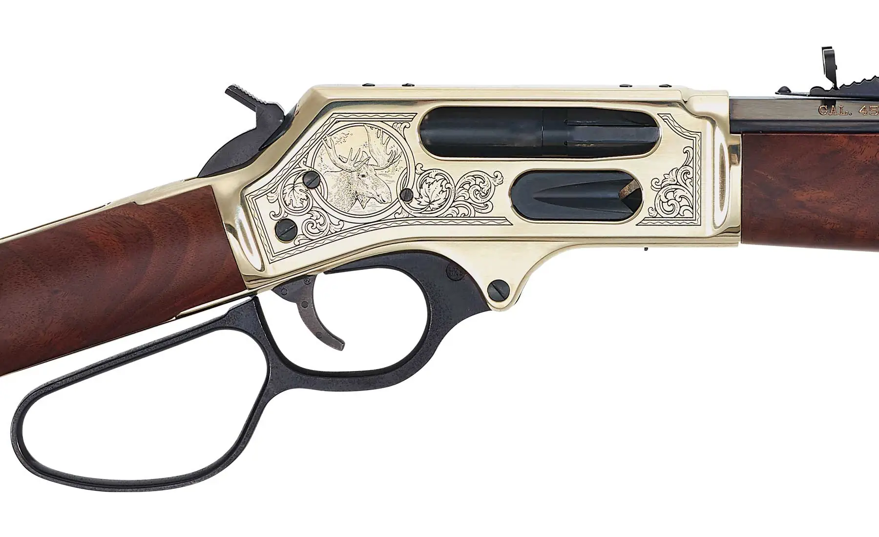 Henry H010-BGWL Brass Wildlife 45-70 Govt Lever Action 22" 4+1 Large Loop-img-1