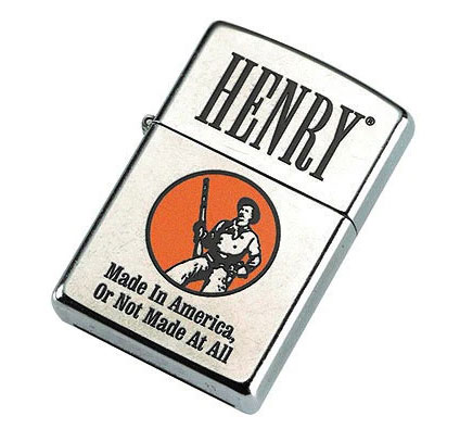 Henry Zippo Distressed Chrome Lighter