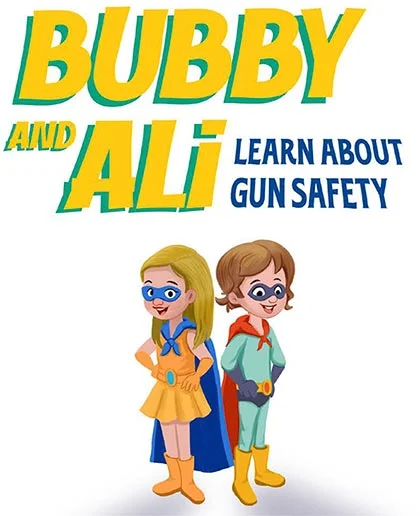 Book cover for Bubby and Ali Learn About Gun Safety