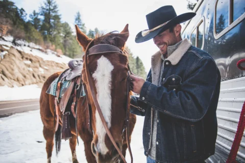 Custom Henry Repeating Arms lever-action rifle with engraved walnut stock for law enforcement