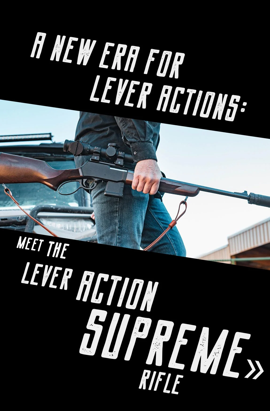 Lever Action Supreme rifle from Henry Repeating Arms, tactical weapon for outdoor sports and hunting