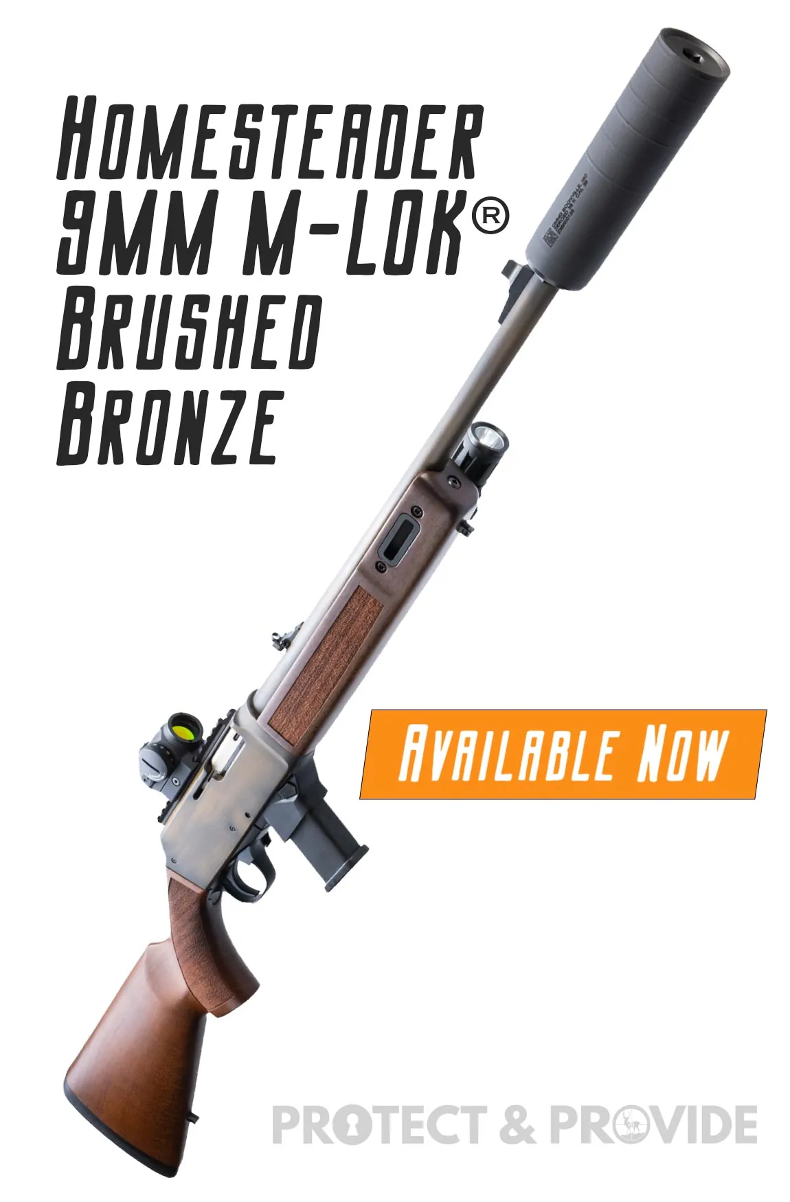 Henry Repeating Arms Homesteader 9mm M-Lok Brushed Bronze Lever-Action Rifle