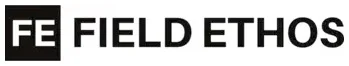 Field Ethos logo: white 'FE' monogram in a black square, followed by the bold words FIELD ETHOS.