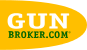 GunBroker.com logo: yellow oval with black text reading 'GUN BROKER.COM'.