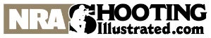 NRA Shooting Illustrated logo with text and shooter silhouette.