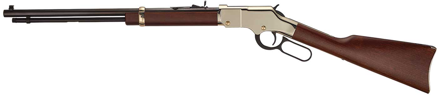 Lever-action Henry Repeating Arms rifle with custom Ethan's Army engraving