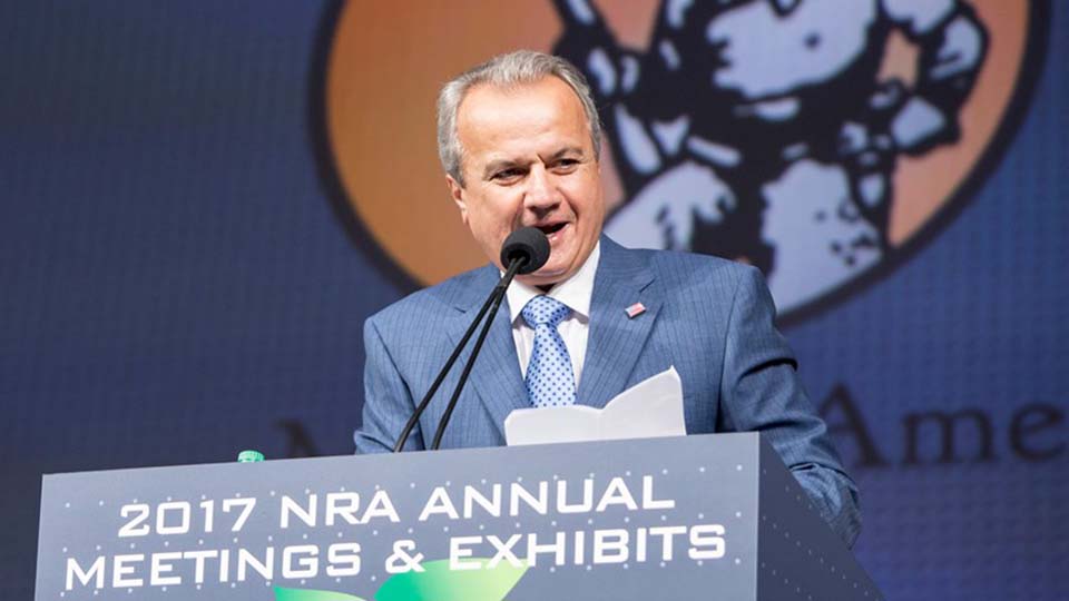 Henry Repeating Arms president Anthony Imperato speaking at the 2017 NRA Annual Meetings & Exhibits