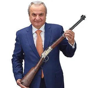 Anthony Imperato holding Millionth Lever Action