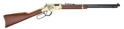 Henry Golden Boy FOP Tribute Edition lever-action rifle in wooden stock and brass receiver