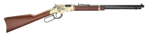 Henry Golden Boy FOP Tribute Edition lever-action rifle in wooden stock and brass receiver