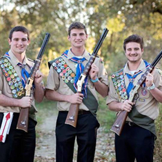 Ferraro with Eagle Scout RIfles