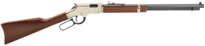 Henry Repeating Arms lever-action rifle with wooden stock and receiver